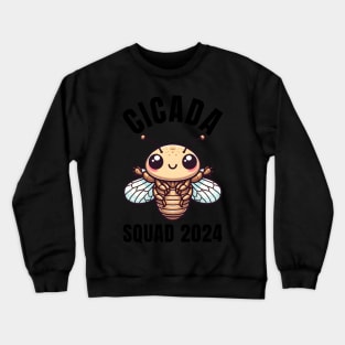 The Cicada Apocalypse Brood Xiii And Xix Cicada Squad 2024 Crewneck Sweatshirt